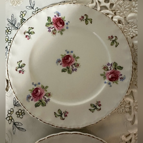 GRINDLEY Dessert Plates - Cream Petal VINTAGE ENGLAND (Set of 4) - Picture 4 of 15